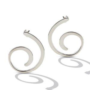 STERLING SILVER One Spiral POST EARRINGS - e10028